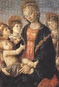 Sandro Botticelli Madonna and Child with St John and two Saints (mk36) Spain oil painting artist